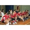 In der Turnhalle fand u.a. ein Volleyball-Vergleichswettkampf Lehrer-Schüler statt.