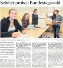 Schüler proben Bundestagswahl