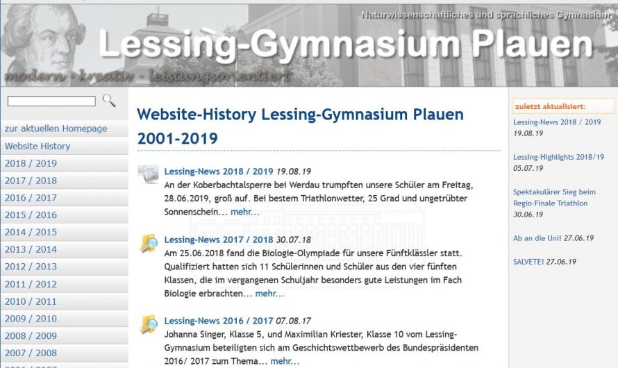 News-Archiv der alten Homepage