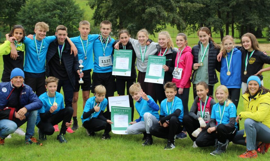 Lessing-Gymnasium erfolgreichste Schule beim Landesfinale im Crosslauf