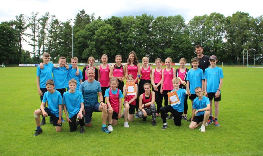 Leichtathleten beim Regionalfinale in Falkenstein