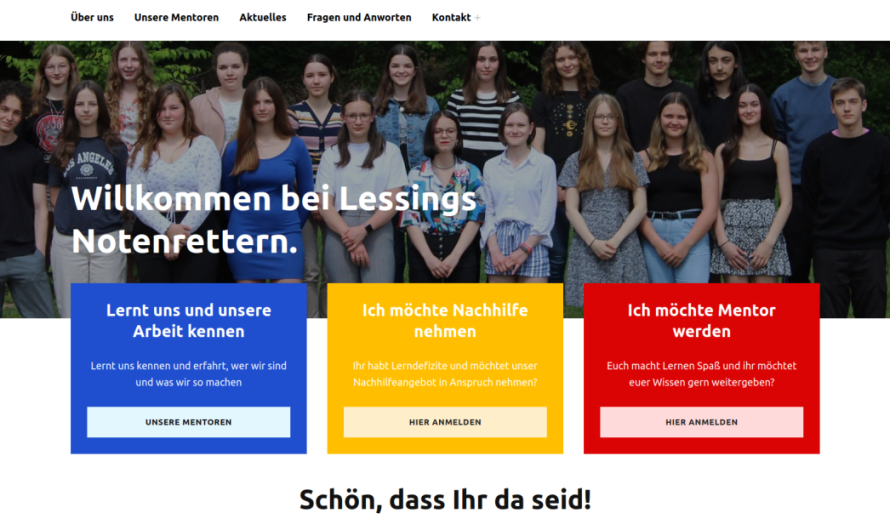 Lessings Notenretter warten mit neuer Website auf