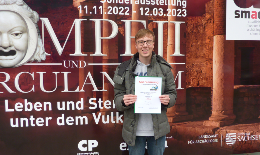 Florian Singer (Kl. 12) erfolgreich in der Geographie-Olympiade