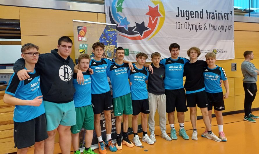 Erfolgreicher 4. Platz: Lessing-Gymnasiasten beeindrucken beim Landesfinale im Basketball