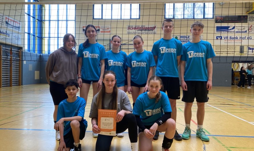 2. Platz beim Sportkreisfinale Beach Volleyball WK III in Oelsnitz